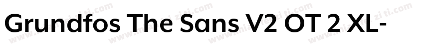 Grundfos The Sans V2 OT 2 XL字体转换